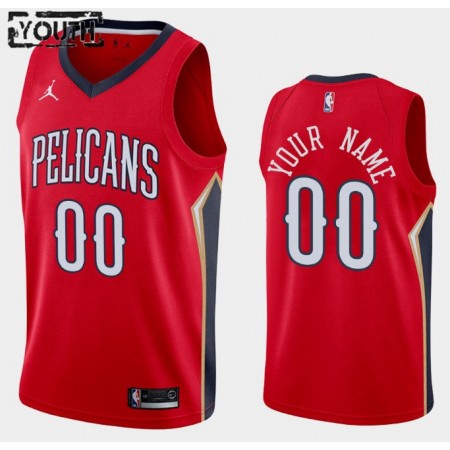 Kinder NBA New Orleans Pelicans Trikot Benutzerdefinierte Jordan Brand 2020-2021 Statement Edition Swingman